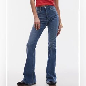 TOPSHOP Jamie flare jeans size 6/28 TALL